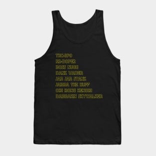 STAR WEED name hollow font Tank Top